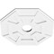 Ekena Millwork Logan Architectural Grade PVC Contemporary Ceiling Medallion, 16"OD x 3"ID x 5 1/2"C x 1"P CMP16LG-03000 - alternate 3
